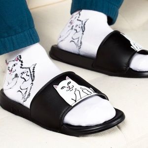 ripndip lord nermal black slide sandals